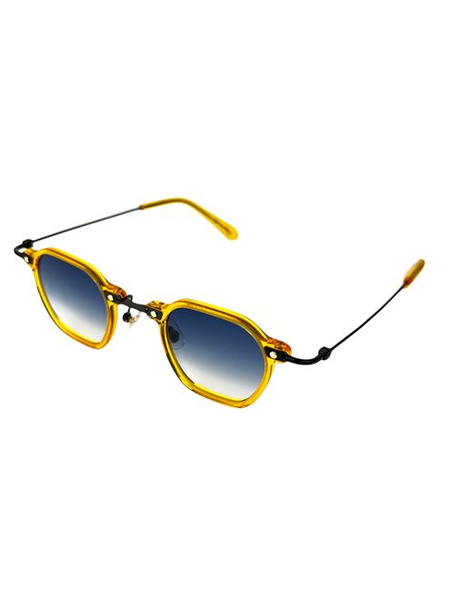 Occhiali da sole unisex artigianali Bluelight Capri Eyewear | LH9009MIELEBLUNOTTESFUMATO